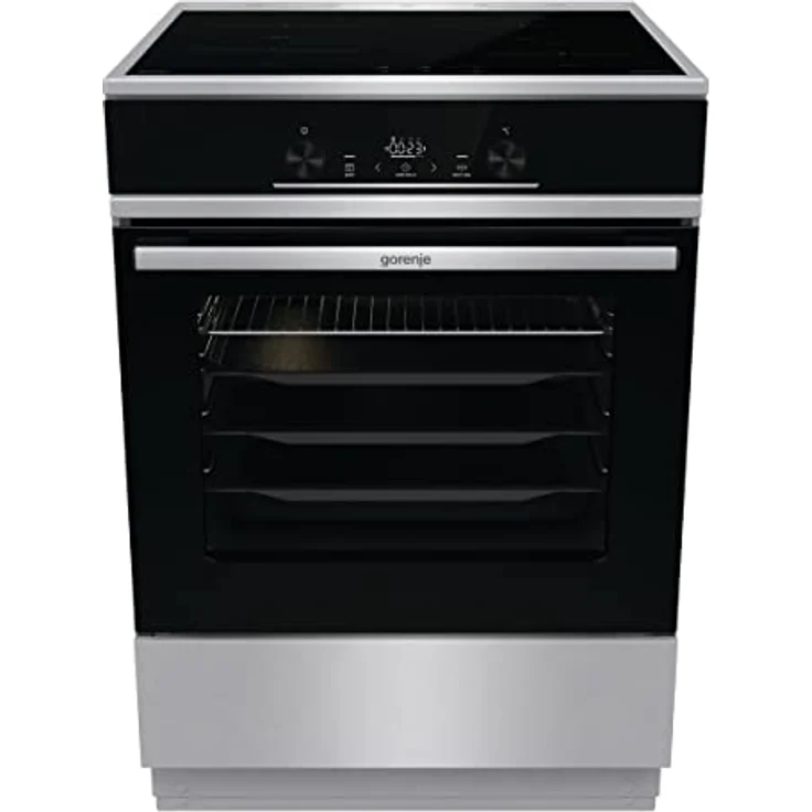 Gorenje GEIT6E 80 XPG Elektro Standherd mit Induktionskochfeld / 60 cm / 64 Liter/AirFry/GentleClose/PyroClean/Bratenthermometer/Pizzamodus 300°C/PowerBoost/Kindersicherung/edelstahl – Bild 1