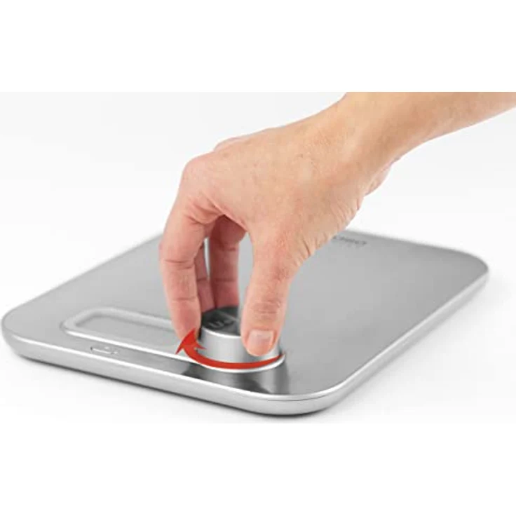 CASO Kitchen Energy Design Küchenwaage, digitale Küchenwaage, batterielose Nutzung durch kinetische Energie, umweltschonend und nachhaltig, bis 5 kg in 1 g-Schritten, edelstahl – Bild 5
