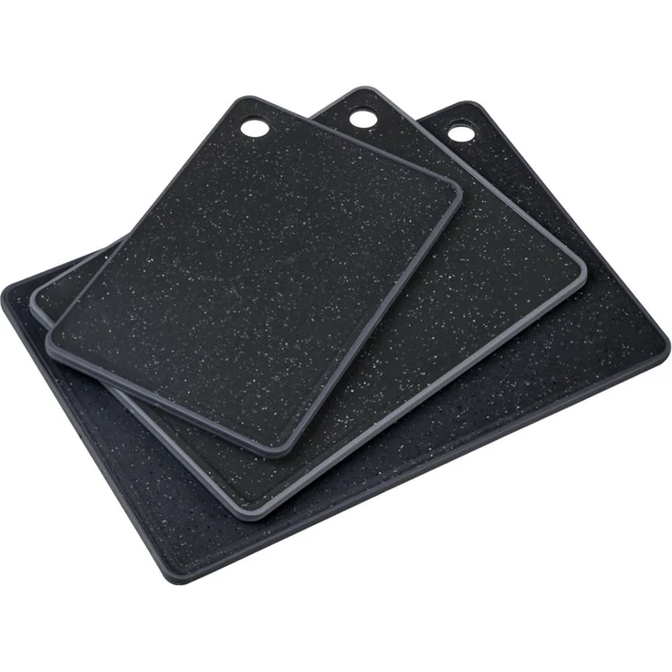 KESPER® Schneidebrett Brett mit abfallender Schneidefläche, Kunststoff, (Set, 3-St) – Bild 1