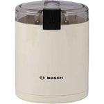 BOSCH TSM6A017C Kaffeemühle, elektrische Kaffeemühle mit Edelstahl-Schlagmesser, Creme, für 75 g Bohnen