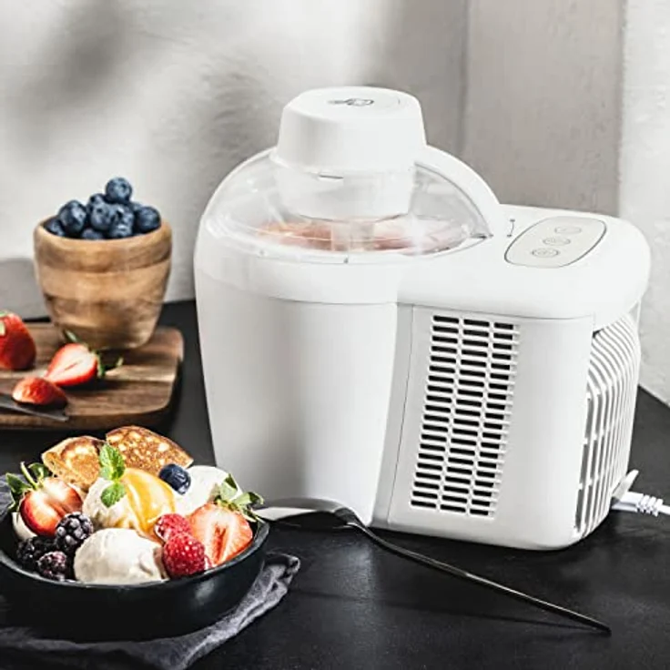 Ambiano Eismaschine, selbstkühlend, 700 ml, thermoelektrisches Kühlsystem für Eis, Sorbet und Frozen Joghurt – Bild 4