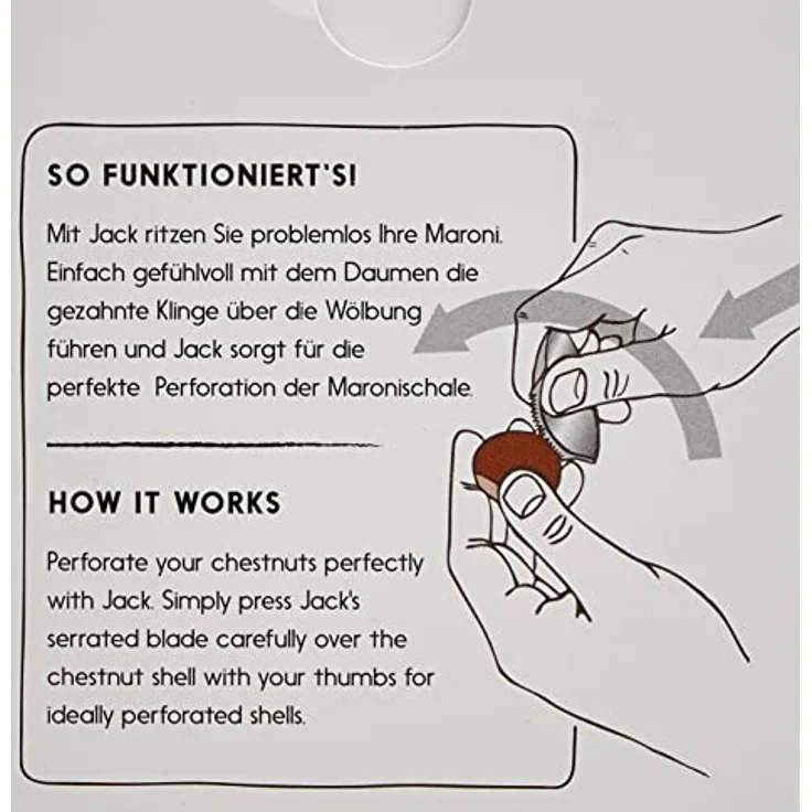 Take2 Design Maroniritzer JACK aus Edelstahl – Bild 5