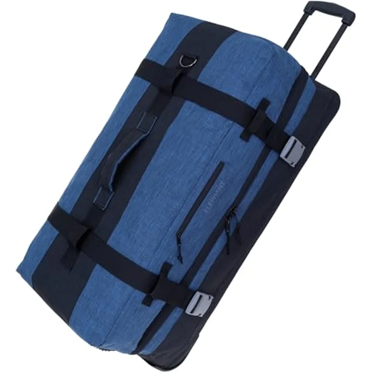 Elephant Trolley XXL Koffer 120 Liter 80 cm Reisetasche mit 2 Hauptfächern (Blau-Schwarz 13032) – Bild 1