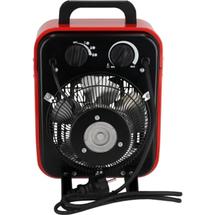 Dedra Elektro-Heizung 2000 W (DED9920B), leise und effizient, schwarz – Bild 8