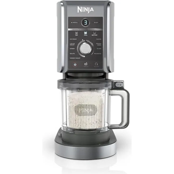 Ninja Creami Deluxe NC502EU Eismaschine – 10-in-1, 709 ml, CREAMify-Technologie, für Eis, Sorbet, Slushies & mehr