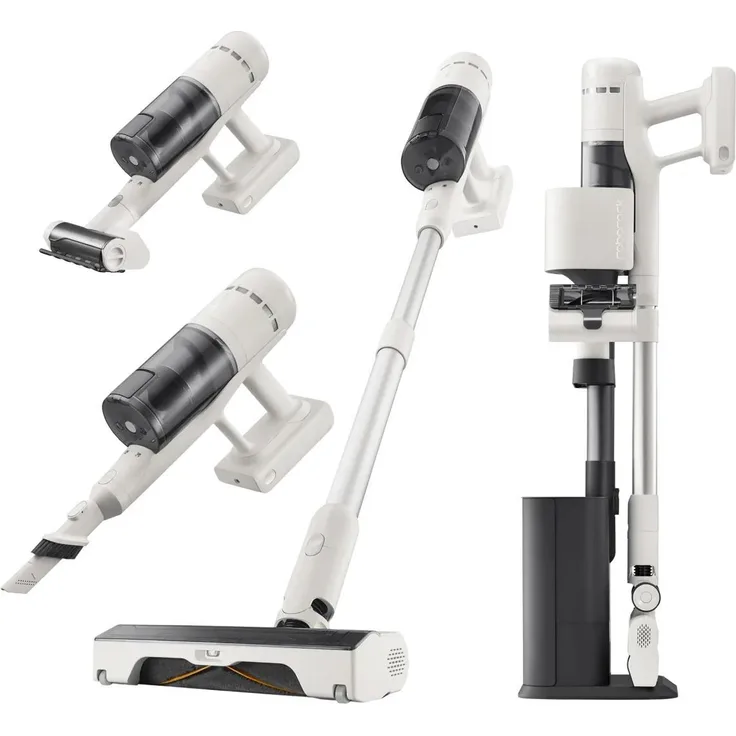 Roborock H60 Hub, Akku-Staubsauger mit Absaugstation, schwarz