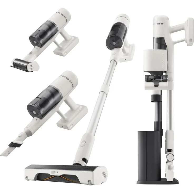 Roborock H60 Hub, Akku-Staubsauger mit Absaugstation, schwarz