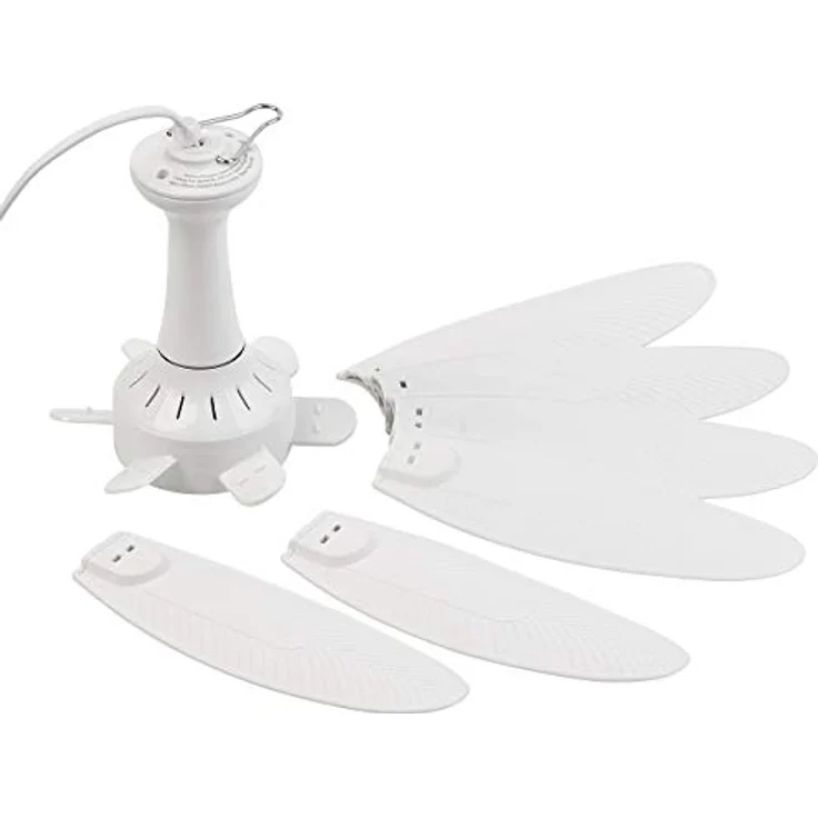 Sichler Haushaltsgeräte Deckenventilator VT-242.m, Mobiler 43 cm Ventilator mit 6 Flügeln, Timer und 7 W, ideal für Zuhause und Büro – Bild 4