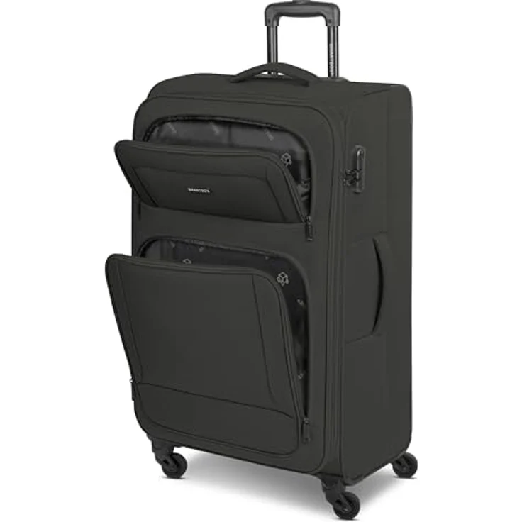 SMARTBOX großer Weichgepäck Check-in Koffer für Damen & Herren | Großer XL Trolley 46 x 31 x 78 cm | 4 Rollen & Zahlenschloss | erweiterbar mit Dehnfalte | leichte 3,6 kg (Edition 04) – Bild 3