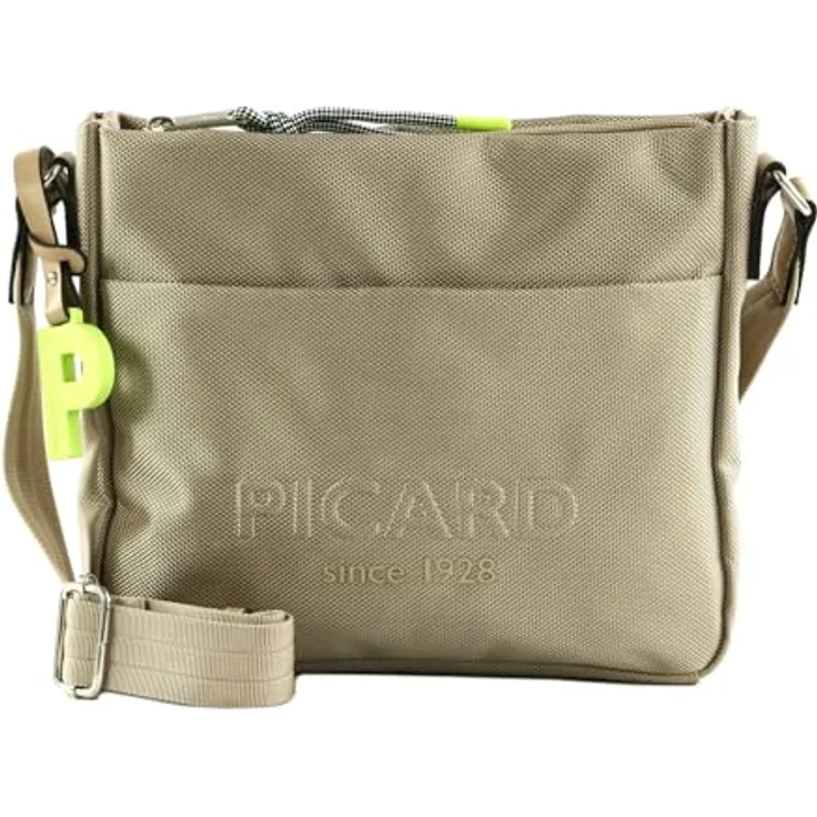 Picard Lucky One Umhängetasche, 24 cm, braun, Nylon, mit Reißverschluss- und Magnetverschlussfächern