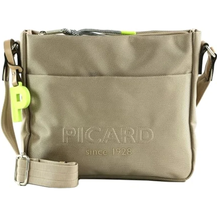 Picard Lucky One Umhängetasche, 24 cm, braun, Nylon, mit Reißverschluss- und Magnetverschlussfächern – Bild 1