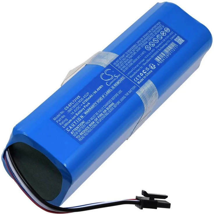 Powery XXL-Akku für Eufy T2190G21, 6700 mAh Li-Ion (14.4 V), hochwertige Leistung für Saugroboter