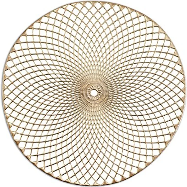 ZELLER PRESENT SCHÖNER LEBEN. PRAKTISCH WOHNEN. Platzset, PVC, Gold, 38 cm, 26915 - Preisvergleich