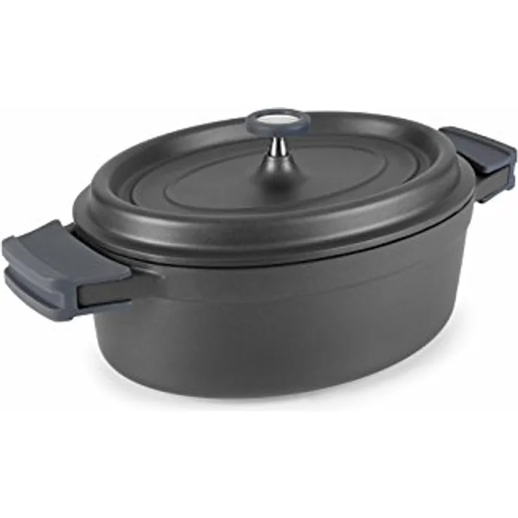 LACOR SCHWARZBRATENTOPF 26X20 GIESALUM, Aluminium, Schwarz, 28 cm