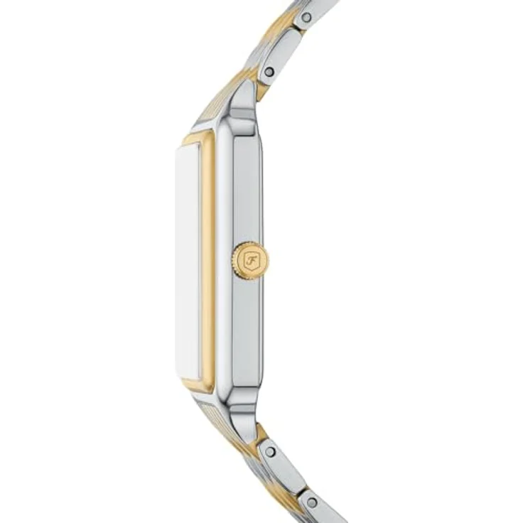 Fossil Damen Analog Quarz Uhr mit Edelstahl Armband ES5399, weißes Perlmuttzifferblatt, wasserdicht 50 m – Bild 3