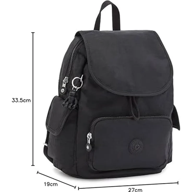 Kipling Basic City Rucksack 33,5 cm, schwarz, 100% Polyamid, Maße 27 cm x 19 cm x 33,5 cm – Bild 8