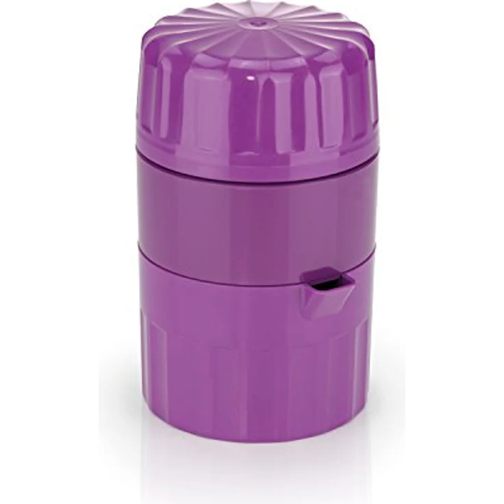 Börner Saftpresse (Violett) • Zitruspresse für frische Obst-/Gemüsesäfte • Entsafter mit Saftbehälter • Orangenpresse manuell • Fruchtpresse – Bild 2