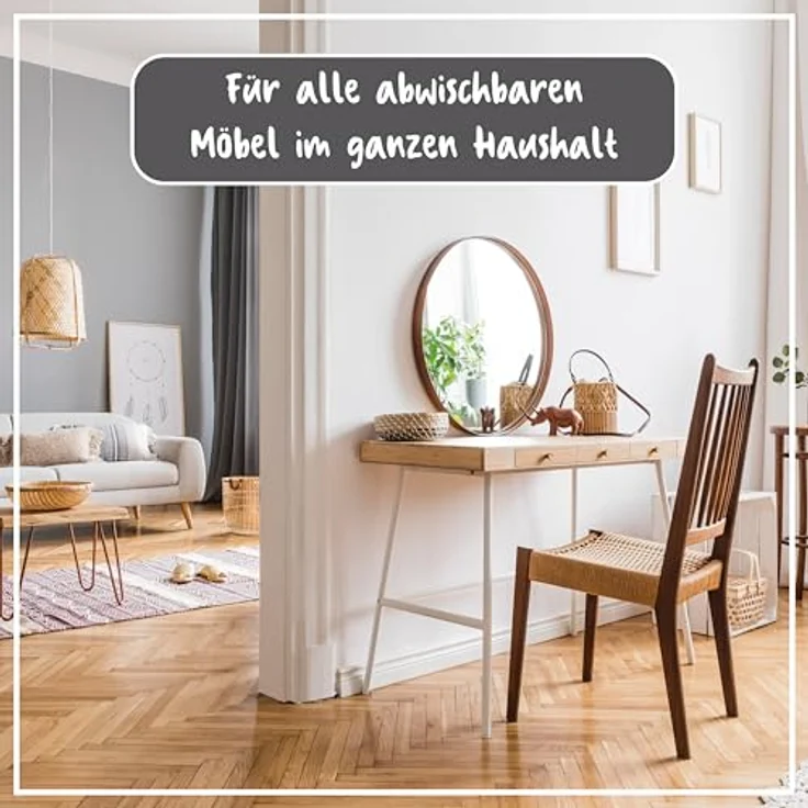 POLIBOY Baumwoll Pflegetuch, kratzarmes Möbelpoliertuch in Beige, 25 x 33 cm, 2 Stück, Made in Germany – Bild 3