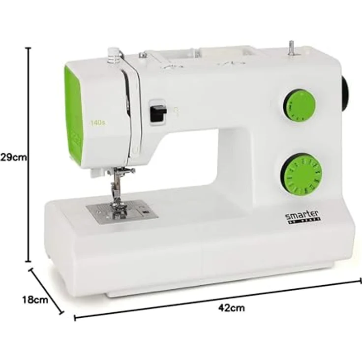 PFAFF Smarter by Pfaff 140s, mechanische Freiarm-Nähmaschine mit verstellbarer Stichbreite, integriertem Nadeleinfädler und Kofferhaube – Bild 6
