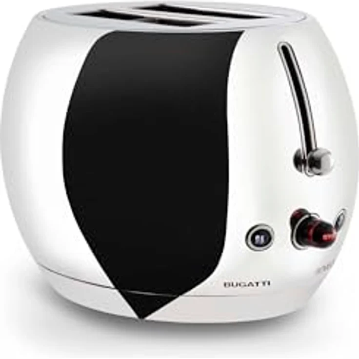 BUGATTI Romeo, Multifunktions-Design-Toaster aus Edelstahl, 7 Röststufen, 4 Funktionen, 870-1035 W, Edelstahlfarbe – Bild 1