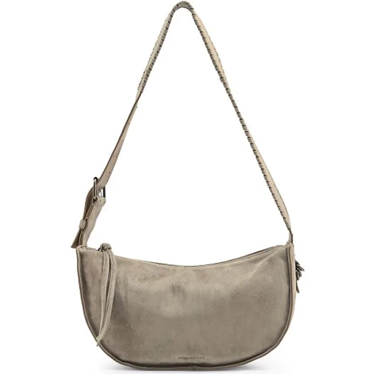 FredsBruder Whipstitch Soul Umhängetasche aus 100% Leder, 35 cm, grau