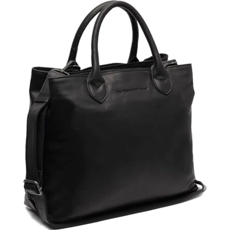 The Chesterfield Brand Passau Shopper, Handtasche aus gewachstem Rindleder, schwarz, 35 x 11 x 31 cm – Bild 1