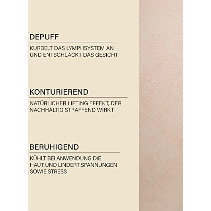Rosental Organics Rose Quartz Roller, Gesichtsmassagegerät aus 100% natürlichen Rosenquarz – Bild 4