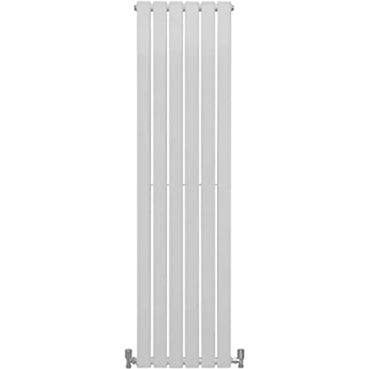 Paneelheizkörper Flachheizkörper Design Heizkörper Heizung 160cm x 42cm Glänzendes Weiß Vertikal Heizgerät Doppellagig Wandheizkörper Küche Wohnzimmer Badezimmer Reinigungsbürste und Befestigungsset - Preisvergleich – Bild 1