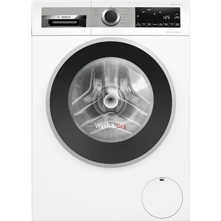 Bosch Hausgeräte WNG24441 Serie 6 Waschtrockner, 9 kg Waschen und 6 kg Trocknen, 1400 UpM, Wash und Dry, Fleckenautomatik: entfernt 4 Fleckenarten, Iron Assist: Dampf zum Entknittern,Eco Silence Drive – Bild 1