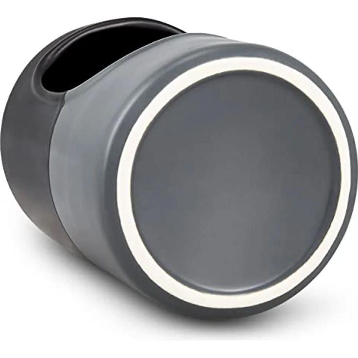 Cole & Mason H822136 Strethall Salzbehälter aus Keramik, Schwarz/Grau/Braun, 163mm x 110mm, Salzdose / Salztopf / Salzfass, 2 Jahre Garantie – Bild 4