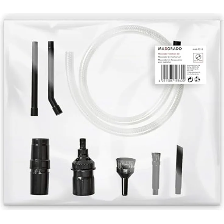 Maxorado Staubsauger PC Aufsatz Set, Mini Düsen für Feinreinigung von Computer, Laptop und 3D Drucker, 90cm Schlauch, Universaladapter für 32mm und 35mm Staubsauger