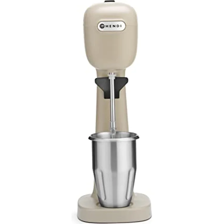 Hendi Milchshake-Mixer - Design by Bronwasser Standmixer, 400 Watt, Kunststoff, grau, braun – Bild 2