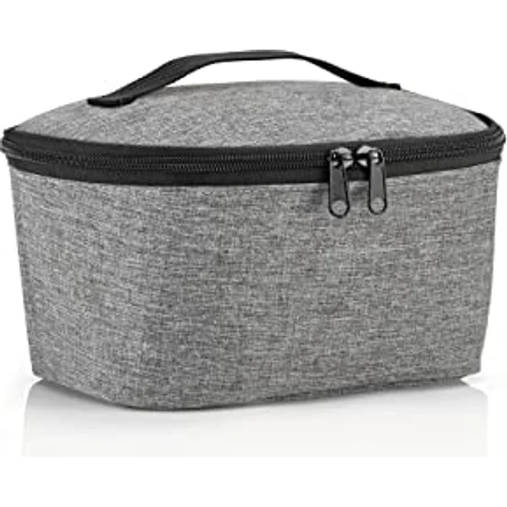 reisenthel coolerbag S pocket, Kühltasche, Polyestergewebe, Twist Silver, 2,5 L, LG7052, grau – Bild 2