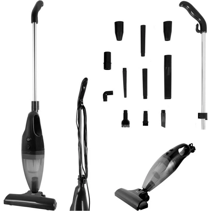 Eldom Oc600 2in1 Twinn Besenstaubsauger, kabellos mit HEPA-Filter, EU-Stecker, 220V, leichtes Design, Allergenkontrolle, Mini-Elektrobürste, Fugendüse