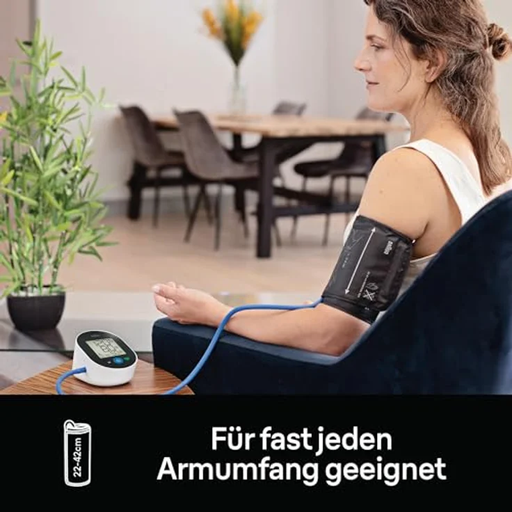 Braun ExactFit™ 2 Oberarm-Blutdruckmessgerät | Klinisch nachgewiesene Präzision | Farbcodierte Anzeige | Universalmanschette | BUA4050 – Bild 5
