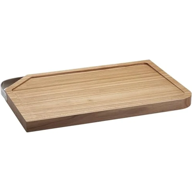 RÖSLE 15033 Schneidbrett mit Edelstahlgriff, Holz, Natur, 48 x 32 x 3 cm – Bild 5