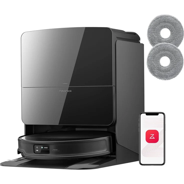 Roborock Saros 10R Saugroboter, Upgrade von S8 MaxV Ultra, 22.000 Pa Saugkraft, Wischfunktion mit abnehmbarem Mopp, 7,98 cm Ultra-Slim Design, StarSight System 2.0