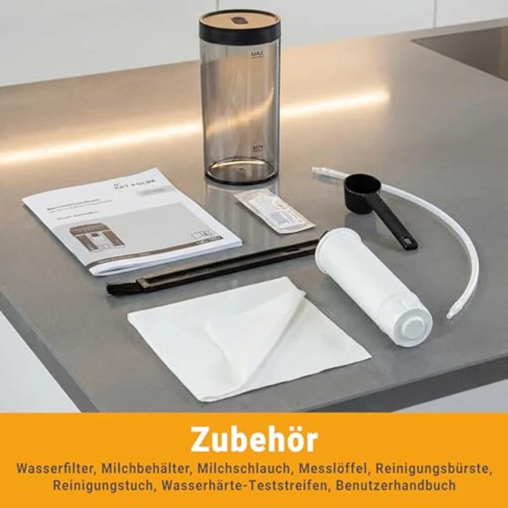 KKT KOLBE Kaffeevollautomat Pro, 10 Getränke auf Knopfdruck, automatische Reinigung, TFT-Touch-Display, 2 Tassen-Funktion, 7 Kaffeespezialitäten – Bild 8