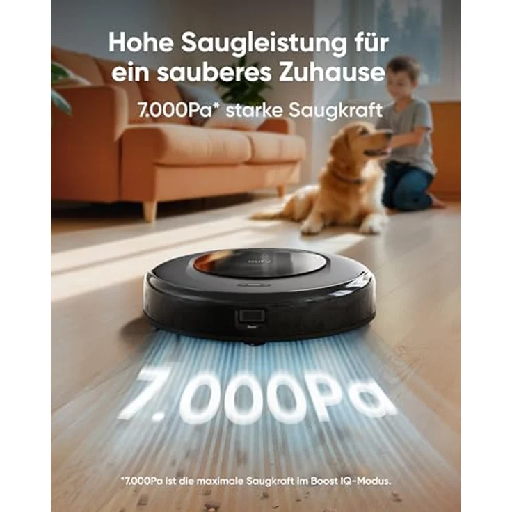 eufy Saugroboter Omni C20 mit All-in-One-Station, Auto-Entleerung, Auto-Wasch- und Trocknungsfunktion, 7.000Pa Starke Saugleistung, 8,5cm Ultraflaches Design, Staubsauger Roboter mit Wischfunktion – Bild 4