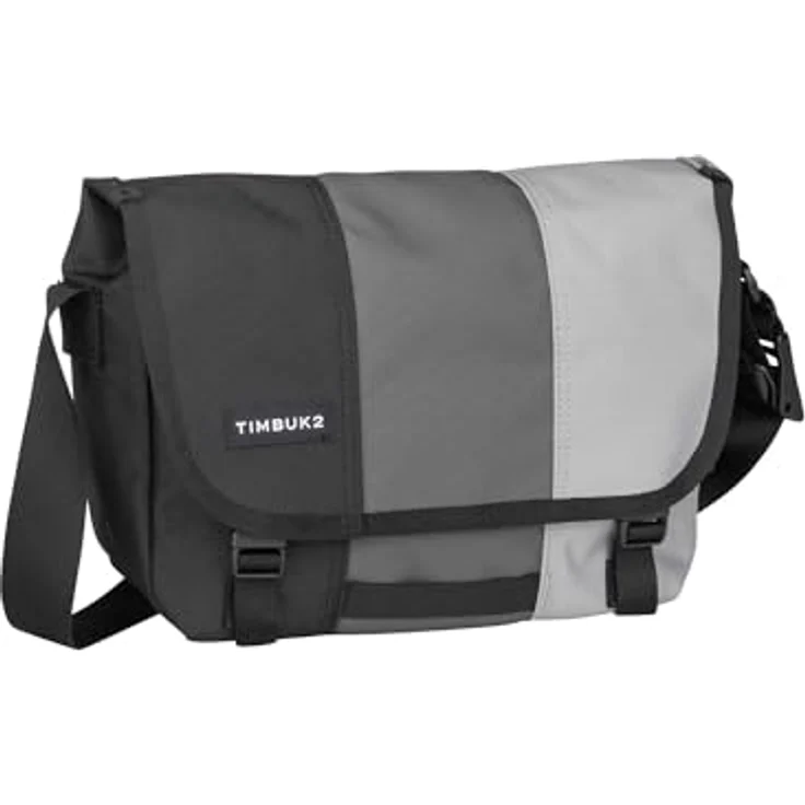 Timbuk2 Heritage Classic Messenger, Handtasche 30 cm aus wasserabweisendem Material, Grau mit geräumigem Innenfach und Tabletfach – Bild 1