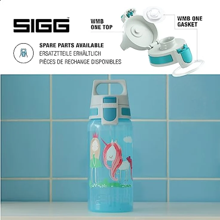 SIGG Trinkflasche VIVA ONE Believe in Miracles 0,5L, hellblau – Bild 4