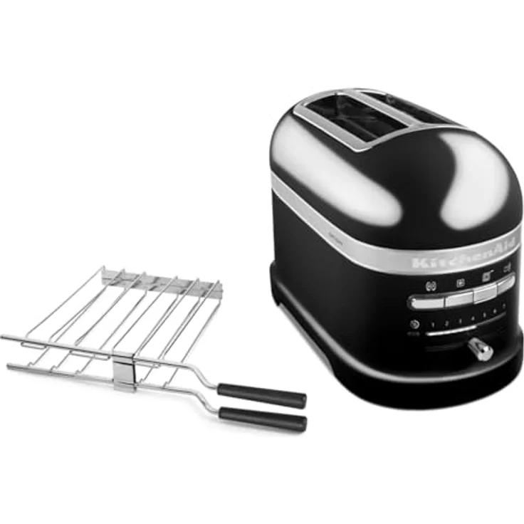 KitchenAid Artisan 5KMT2204EOB  Doppelschlitztoaster, 1250W, 7 Bräunungsstufen, onyx schwarz – Bild 6