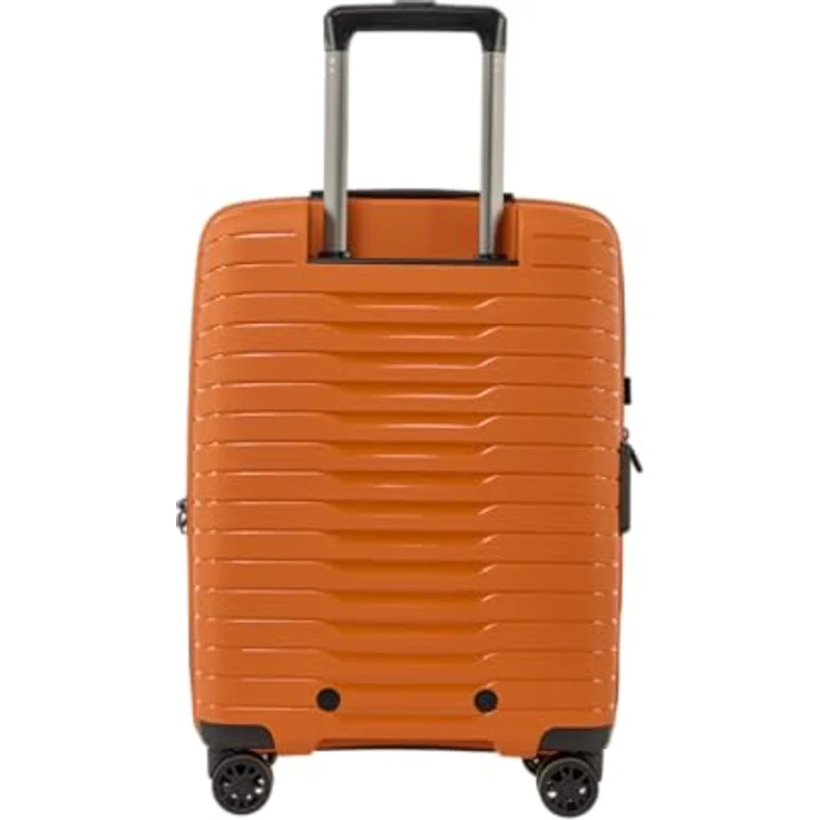 Stratic NOVIUM Hartschalenkoffer S, Trolley mit 4 Rollen, TSA-Zahlenschloss, erweiterbar, aus Polypropylen, Innenfutter aus recyceltem PET, Rosso Clay – Bild 2