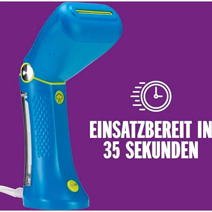 Conair GSC24BLE Dampfbürste TravelSteam Power, kompakte Dampftechnologie mit 20 g/min, blau – Bild 5
