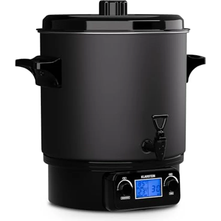 Klarstein Biggie Digital Einkochtopf, 27L Edelstahl, 2000W mit Heizfunktion und Zapfhahn – Bild 2