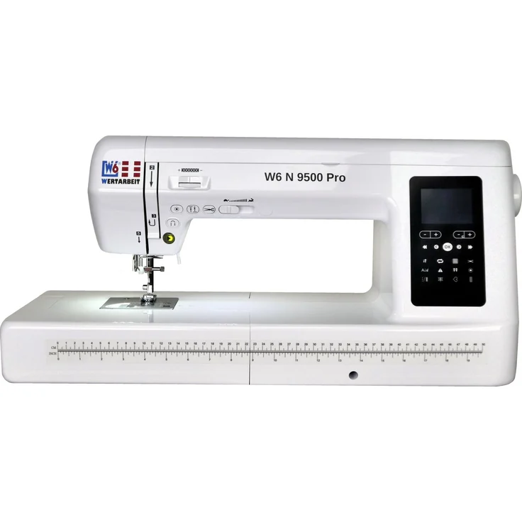 W6 WERTARBEIT Freiarm-Nähmaschine W6 N 9500 Pro, 400 Programme, XXL Durchgang, inkl. viel Zubehör