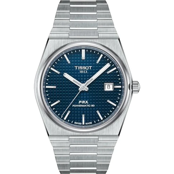 TISSOT Montre PRX Powermatic 80 Acier mit blauem Zifferblatt – Bild 1