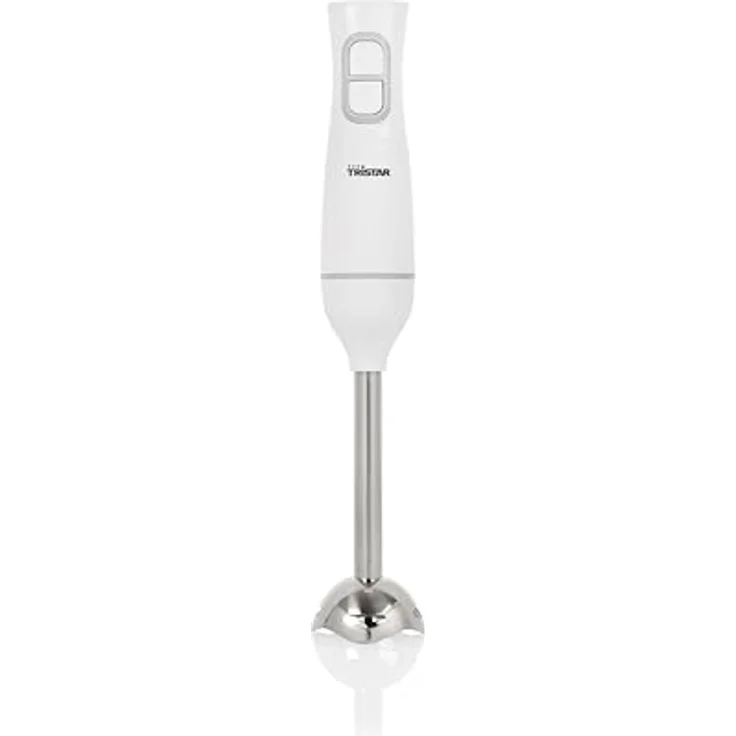 Tristar Stabmixer, Pürierstab mit Edelstahl-Mixfuß, Puls- und Turbofunktion, ergonomische Form, Weiß, MX-4880 – Bild 1