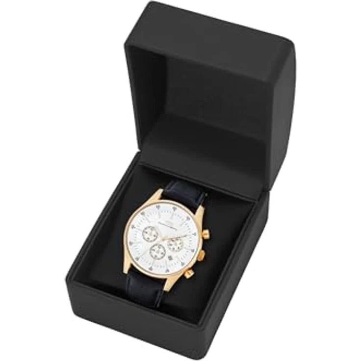 Rhodenwald & Söhne Chronograph Goodwill schwarz, aus Edelstahl, Quarzwerk, Herren – Bild 10