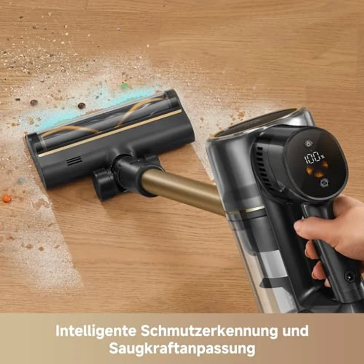 Dreame Mova S5 Sense, Kabelloser Hand-und Stielstaubsauger, 570 W, 27.000Pa Saugleistung, Vielseitiges Zubehör, Blau – Bild 5